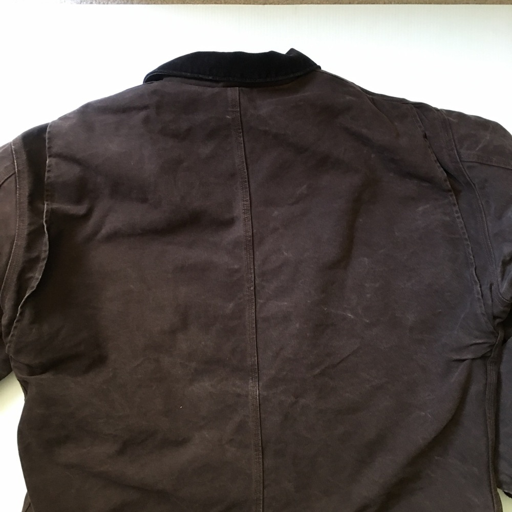 Carhartt 2XL Mens Sherpa Lined  Workwear Jacket/Coat in Dark Brown - Picture 8 of 9